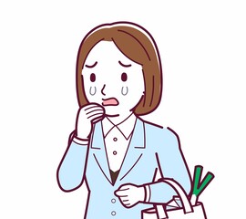 スーツを着た女性