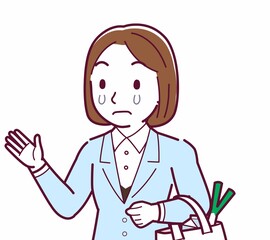 スーツを着た女性