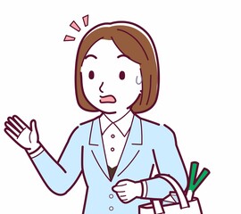 スーツを着た女性