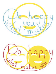 Do what makes you happy shirt print popular vector illustration