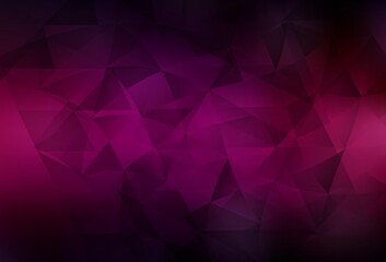 Dark Pink vector pattern with polygonal style.