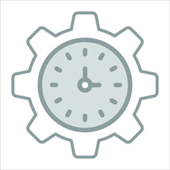 time management icon modern illustration