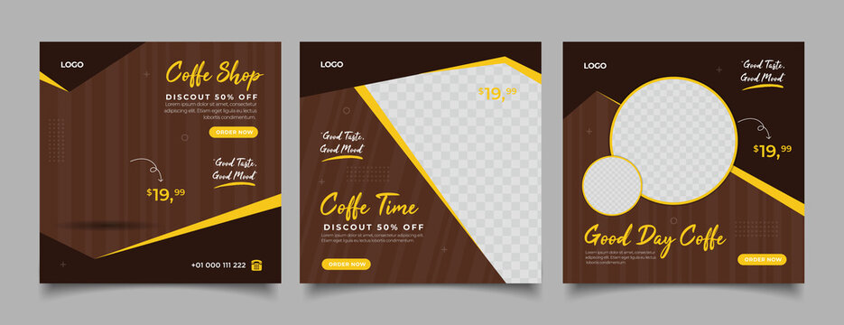 Coffe Shop Social Media Post Banner