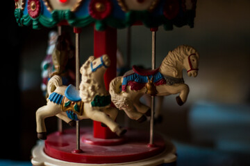 carousel horse on a carousel