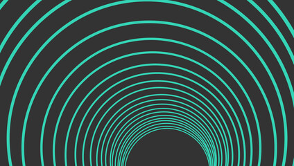 近未来的な3Dトンネル　Webデザインや企画書のアクセント　
3D tunnel illustration