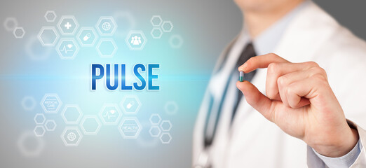 Close-up of a doctor giving you a pill