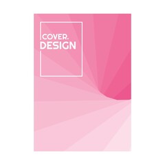 colorful soft pink halftone gradient simple portrait cover design vector illustration