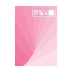 colorful soft pink halftone gradient simple portrait cover design vector illustration