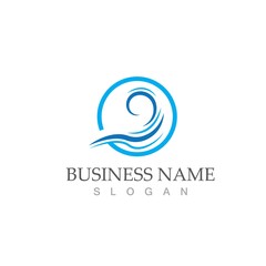 water wave icon vector illustration design