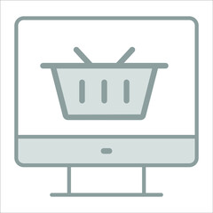 e-shopping icon modern illustration