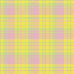 Plaid seamless pattern. Vector background of textile ornament. Flat fabric design.