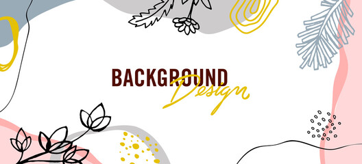 Modern abstract elements set, minimal design, vector illustration.