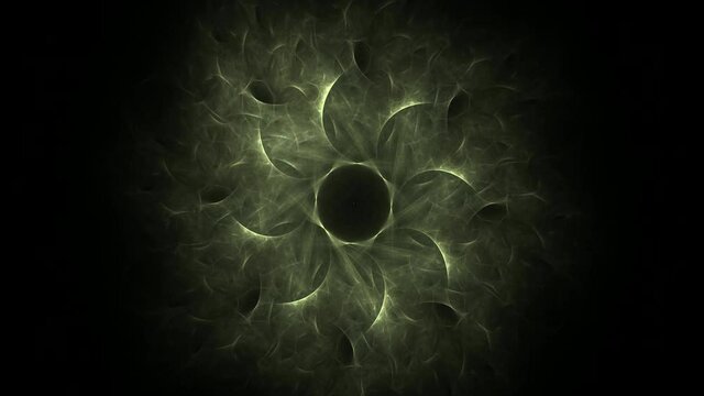 An abstract computer generated modern fractal design on dark background. Abstract fractal color texture. Digital art. Abstract Form & Colors. Abstract fractal element pattern for your design. Soft col