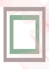 Frame for photos of delicate pastel tones for design.