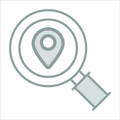 search location icon modern illustration