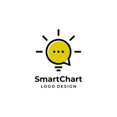 Clean and unique logo about lights and chat bubble.
EPS10. Vector.