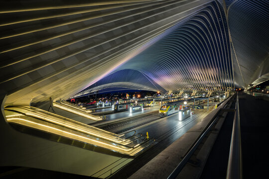 The Guillemins rail station, Liege, Belgium