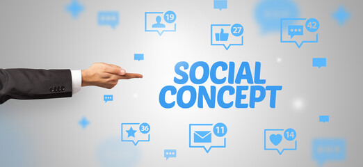 Close-Up Of Cropped Hand Pointing