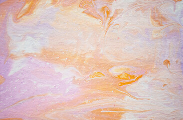 Hand painted background.  Mixed acrylic paints. Liquid marble texture.