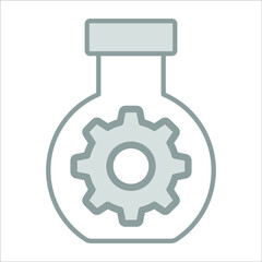 experiment management icon modern illustration