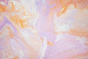 Obraz na płótnie Canvas Hand painted background. Mixed acrylic paints. Liquid marble texture.