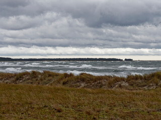 Sturm über der Ostsee, Ostseebad Prerow auf dem Darß, Fischland-Darß-Zingst, Mecklenburg Vorpommern, Deutschland