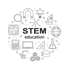 STEM education icons 7 © Alena