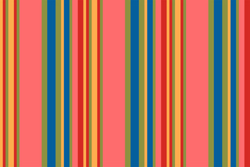 Obraz premium Stripes vector seamless pattern. Striped background of colorful lines. Print for interior design, fabric.