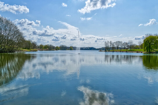 Blick auf den Aasee in Bocholt