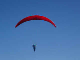 paraglider in the sky