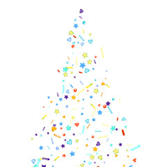 Sprinkles grainy. Cupcake donuts background.