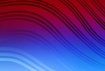 Light Blue, Red vector texture with wry lines.