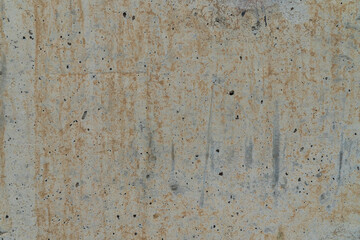Yellow stain on  abstract blank gray cement concrete texture wall for background and wallpaper with copy space.
