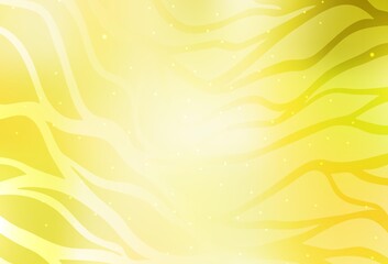 Light Yellow vector pattern with lines.