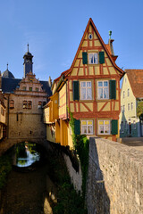 Das Malerwinkelhaus – heute Museum - in Marktbreit am Main, Landkreis Kitzingen, Unterfranken,...