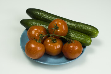 vegetables on a plate