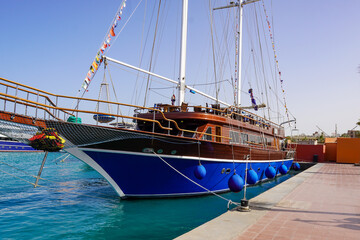 Beautiful ship in the Red Sea 