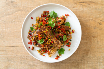 Stir-fried Mantis Shrimp or Crayfish with Chilli and Salt.