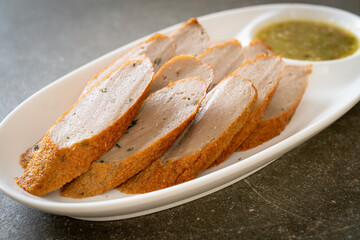 fried fish cake or fish ball