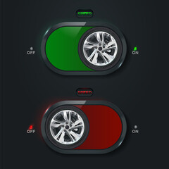 User interface elements for mobile app.  UI UX icons set.  Web page design for websites and mobile websites. Tire banner set