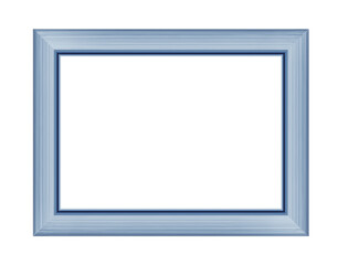 Obraz premium Blue wooden frame for picture or photo