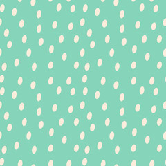 Oval spots. Polka dot fabric. An infinite number of pink pasteldots. Seamless blue pattern for textiles, paper, packaging, curtains, pillows, bedspreads, bed linen. Actual colors. 