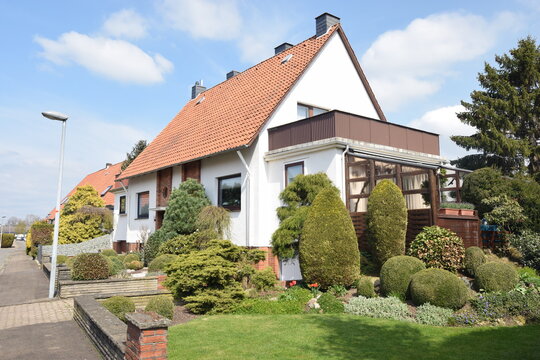 Doppelhaus der Nachkriegszeit in Lindhorst