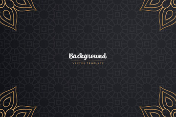 Gold background with mandala template