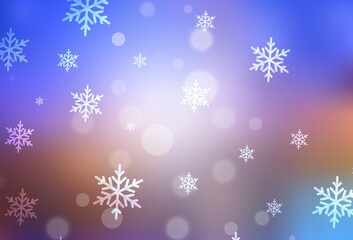 Light Blue, Yellow vector template in carnival style.