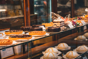 Patisserie, Good looking pastry with tarts and cakes