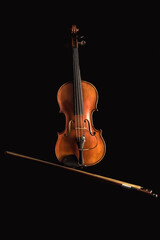 violin isolated on black © jeanluc