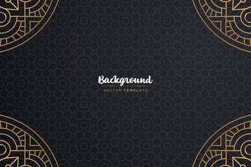 Gold background with mandala template