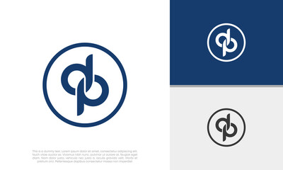 Initials DP logo design. Initial Letter Logo.