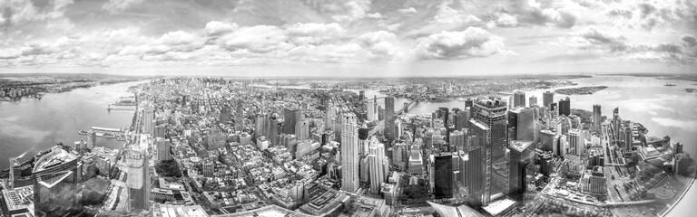 Obraz na płótnie Canvas View over New York City Island Manhattan, USA 